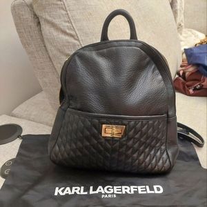 Karl Lagerfeld Paris black backpack